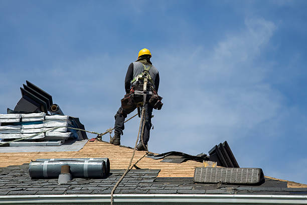 Professional Roofing technician working in Seibert, CO